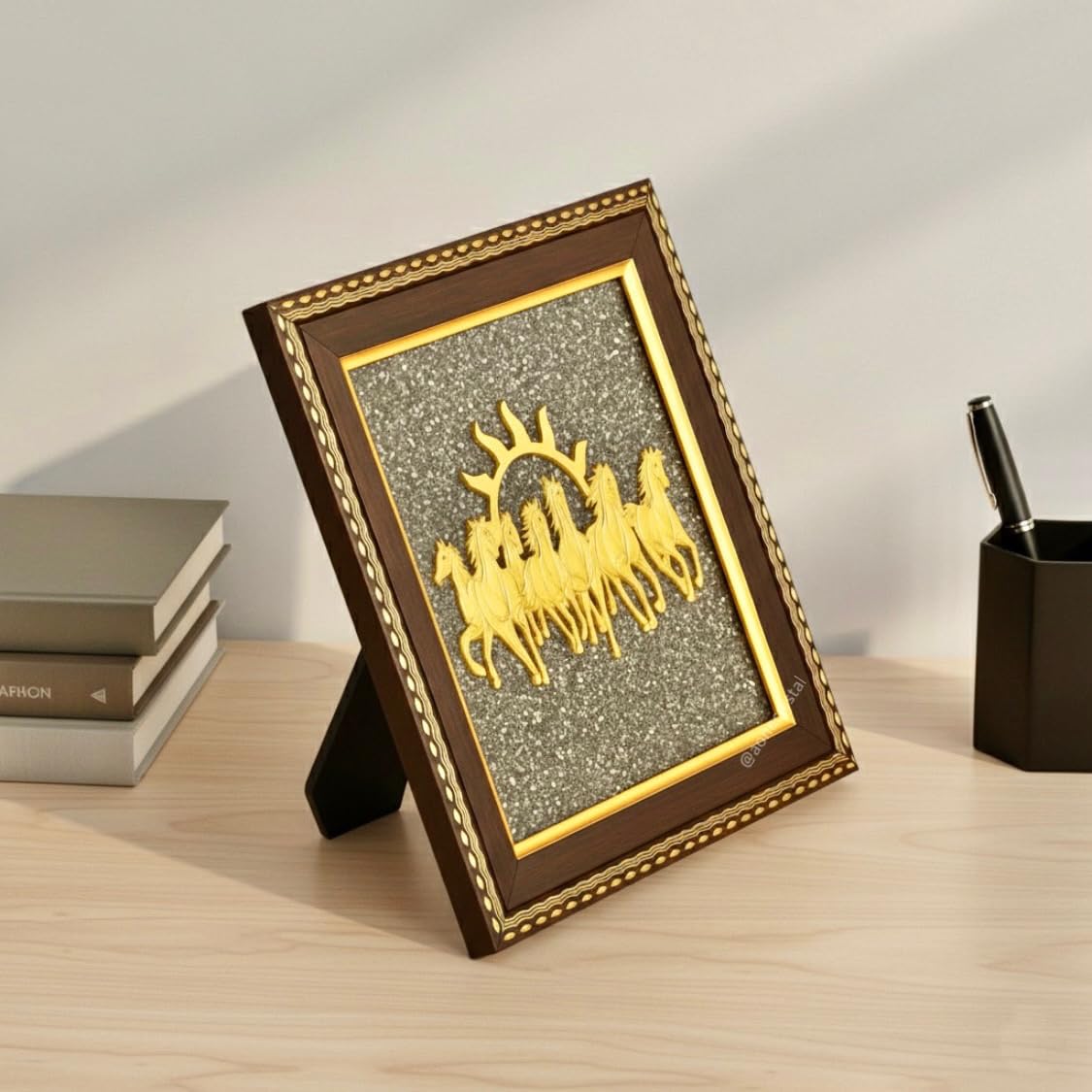 7 Horses Pyrite Vastu Money Frame