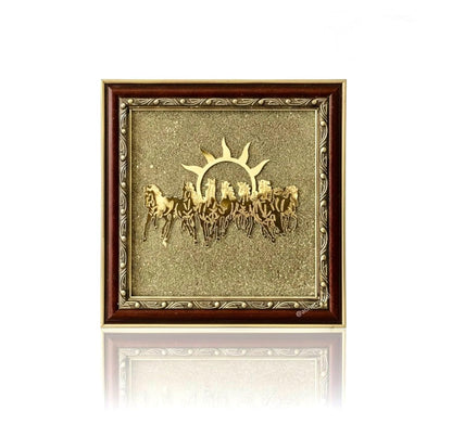 7 Horses Pyrite Vastu Money Frame